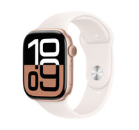 Apple Watch Series 10 46 mm GPS Smartwatch, Rose Gold Aluminium Case with Light Blush Sport Band (M/L), MWWU3QA/A Lulu Hypermarket