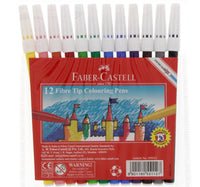 Faber-Castell Fibre Tip Color Pens 12 Pieces