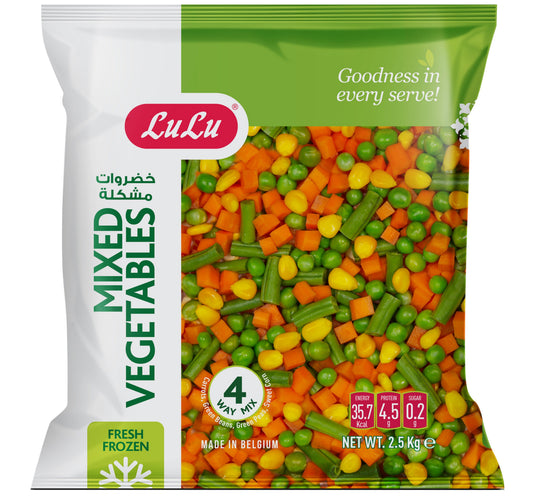 LuLu 4 Way Mix Mixed Vegetables 2.5 kg