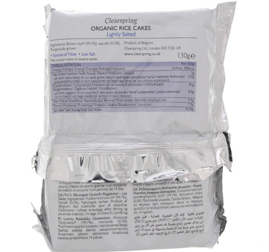 Clearspring Organic Rice Cakes Lightly Salted 130 g