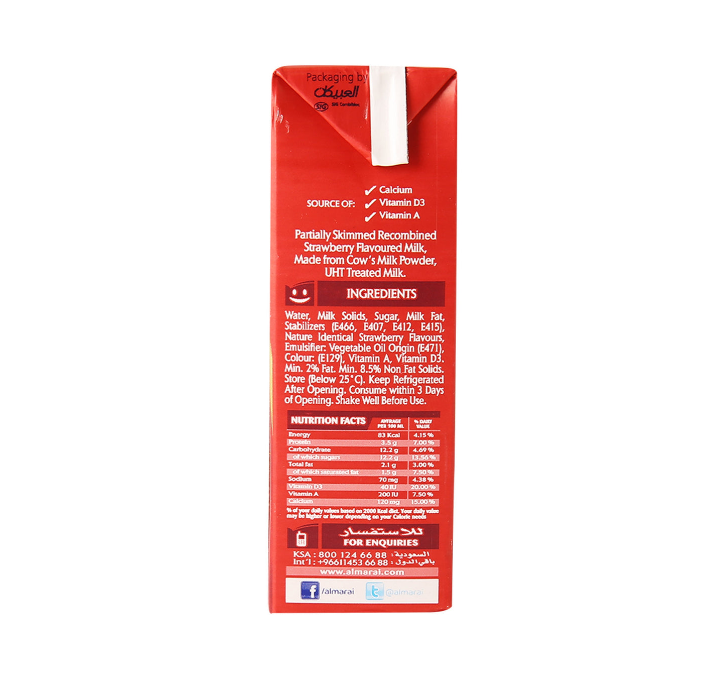 Almarai Strawberry Flavoured Milk 200 ml