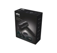 Braun Hair Dryer, 2200W, Ionic Black, HD225SDE