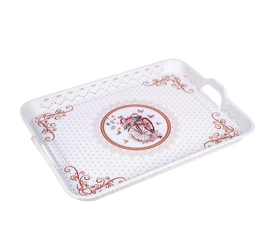 Zucci Oya Plastic Decorated Tray, KU-230
