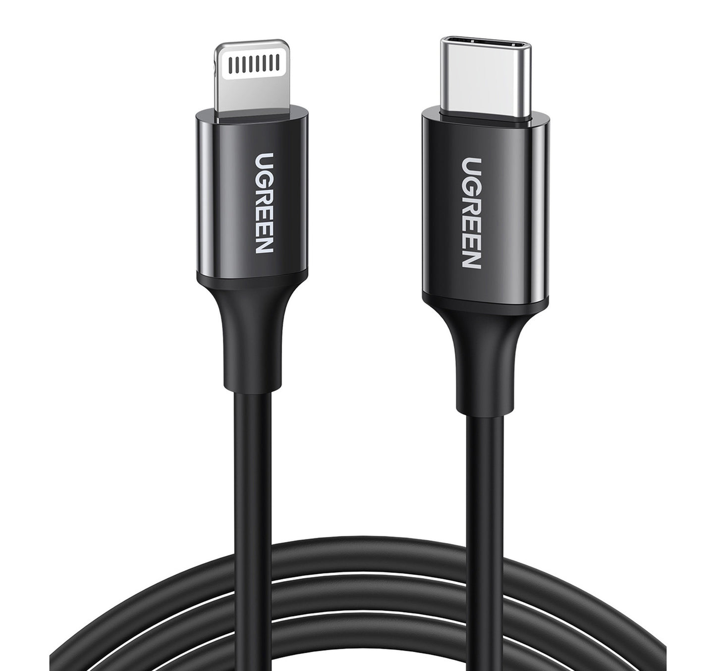 Ugreen USB-C to Lightning Cable, 1 m, Black, 60751 Lulu Hypermarket