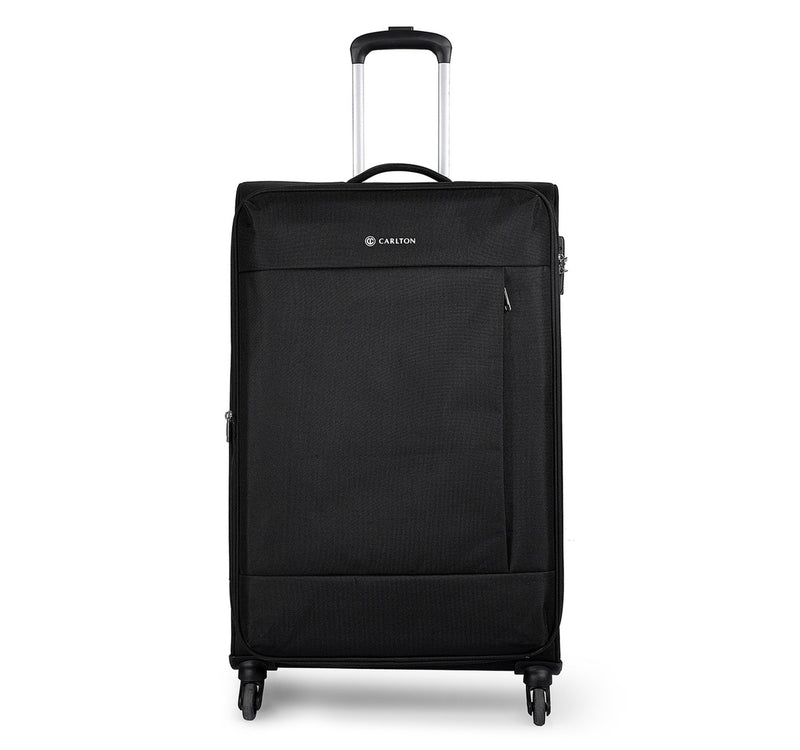 Carlton Elante 4 Wheel Soft Trolley, 67 cm, Black