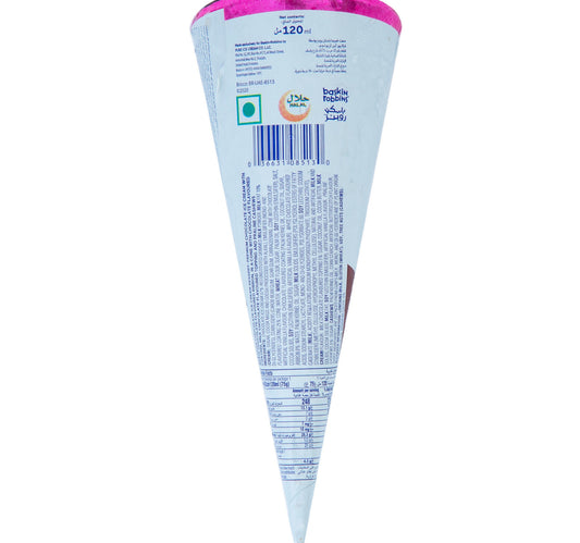 Baskin Robbins Bavarian Chocolate Ice Cream Cone 120 ml