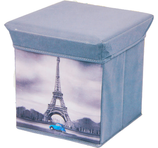 Maple Leaf Storage Ottoman Stool, Assorted Colors, Z-2074