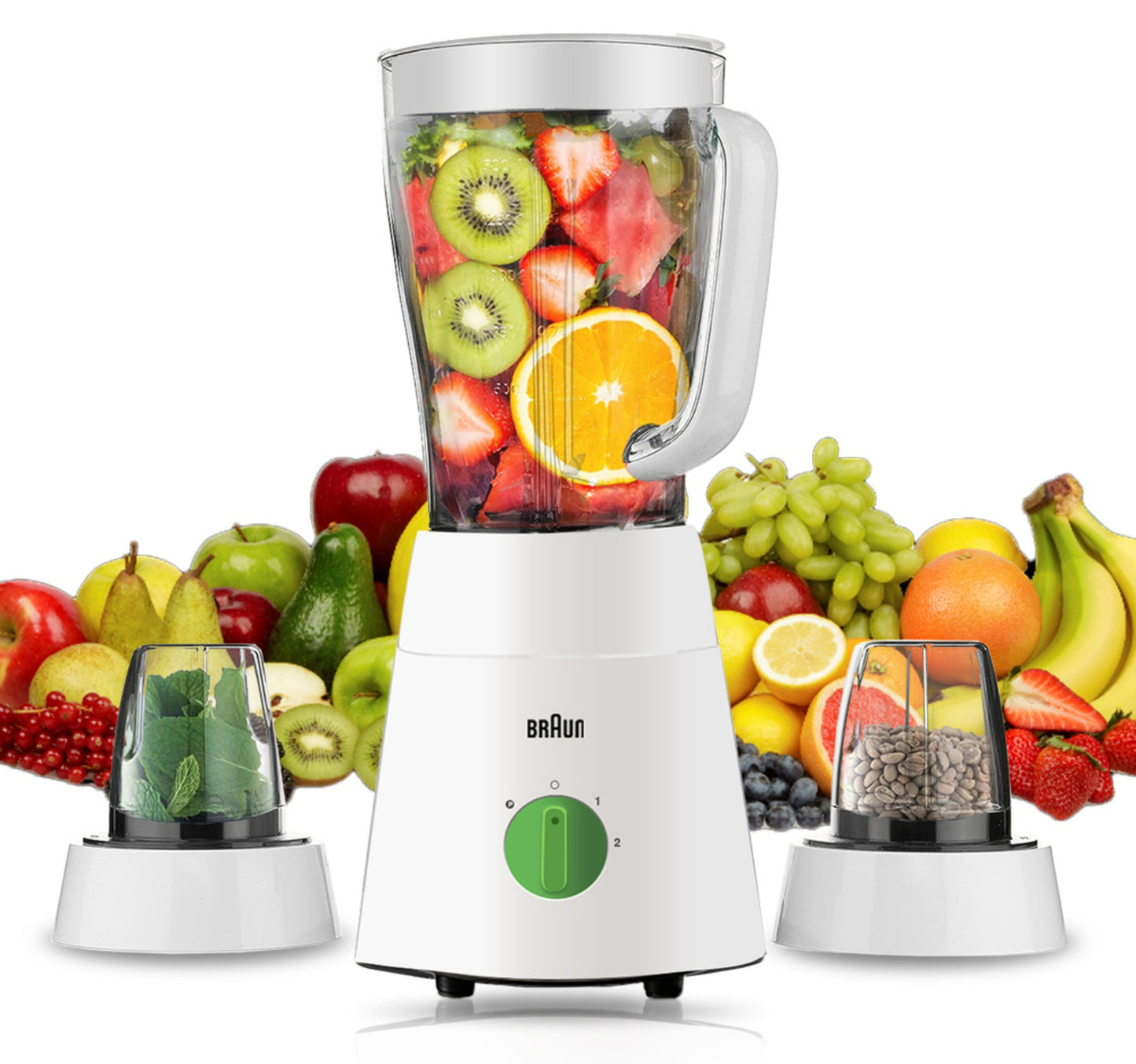 Braun Jug Blender, 500W, White, JB0123WH