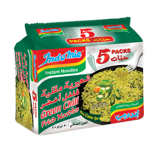 Indomie Instant Noodles Green Chilli Fried Noodles 5 x 80 g Lulu Hypermarket