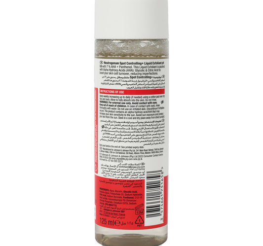 Neutrogena Spot Controlling Liquid Exfoliant 125 ml