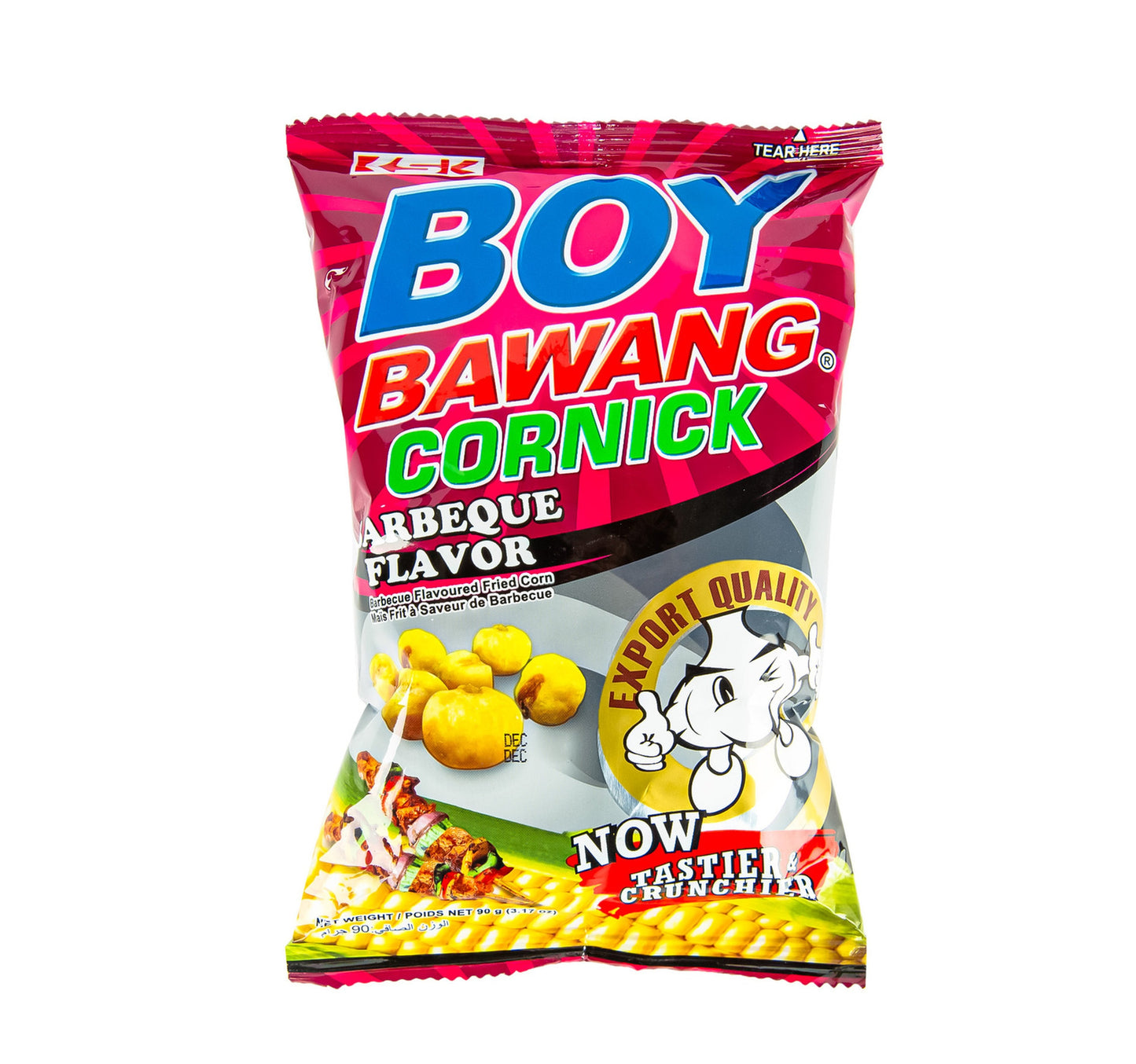 KSK Boy Bawang BBQ Flavour Cornick 90 g Lulu Hypermarket