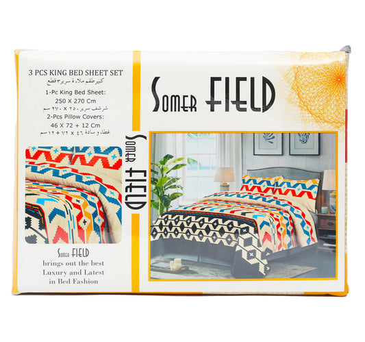 Somer Field Bed Sheet Set 250 x 270cm Assorted