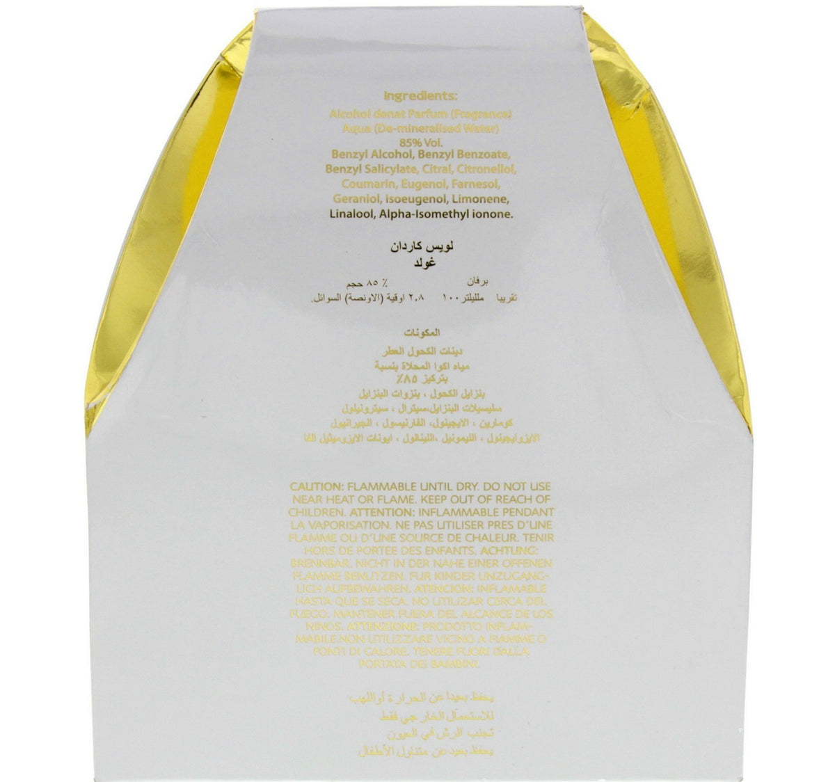 Louis Cardin Gold Eau De Parfum For Women 100 ml