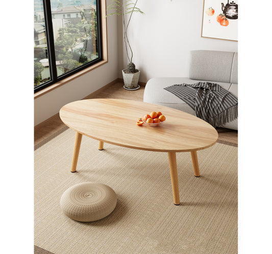Golden Wheat Tea Table, 120cm, Wooden
