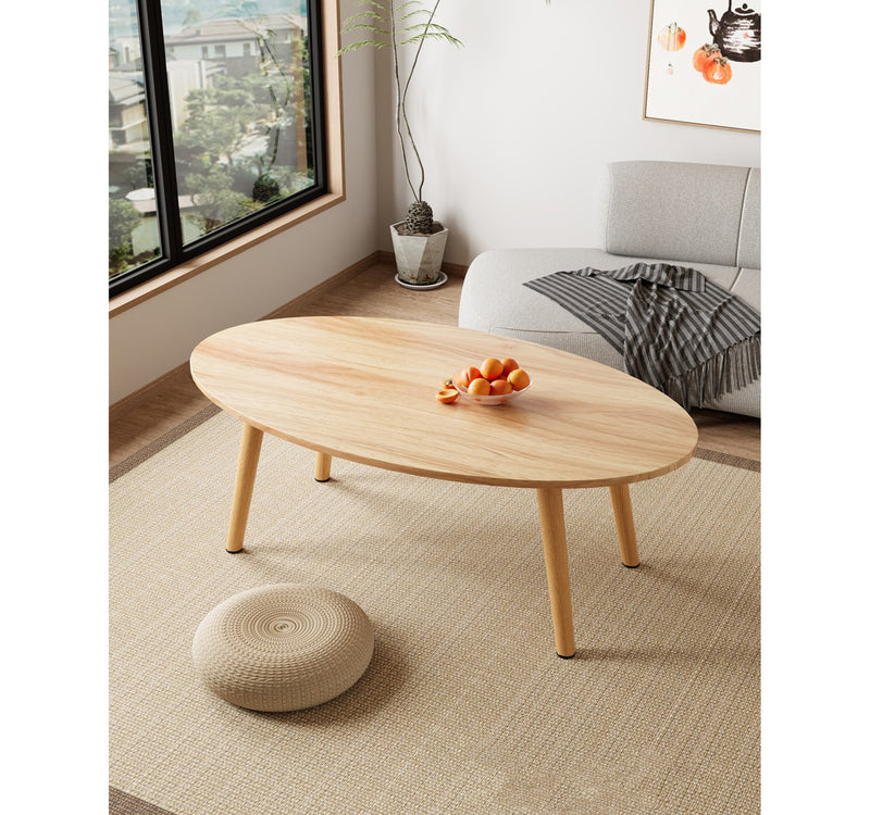 Golden Wheat Tea Table, 120cm, Wooden